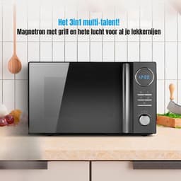 Aurixi® Heteluchtoven - Oven - Airfryer Oven - Zwart- 28cm x 47cm x 42cm — thumbnail 5