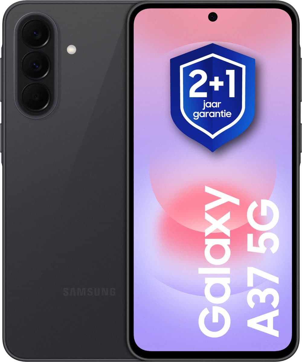 Samsung Galaxy A37 5G - 128GB - Awesome Charcoal + 1 jaar extra garantie — afbeelding 1