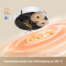Dreame Robotstofzuiger L50s Pro Ultra - Robotstofzuiger met dweilfunctie - Automatisch Leegstation - 30.000 Pa zuigkracht - Geschikt voor huisdierharen - DryBoard - Wit — thumbnail 11