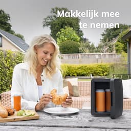 Mini koelkast 5L - Skincare & make-up fridge - Eten & drinken - Organizer - 12V & 230V - Koel & warm - Auto koelkast - Compact - Zwart — thumbnail 12
