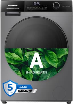 Heinner HWM-HMK9014IVTA+++ Wasmachine 9 kg – 1400 tpm – Inverter – Touchbediening – Allergievriendelijk – Energieklasse A – Titaniumgrijs– 5 jaar garantie — thumbnail 1