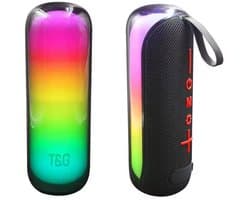 T&G Draadloze Bluetooth Speaker met RGB LED – Draagbare Mini Speaker 10W – Zwart