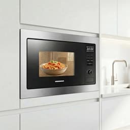 Heinner Inbouw Magnetron – 25 L – 900 W – 1000 W Grill – 5 Vermogensniveaus – Ontdooifunctie – 95 Min Maximale Kooktijd – Digitale Bediening – Zwart/Zilver — thumbnail 5