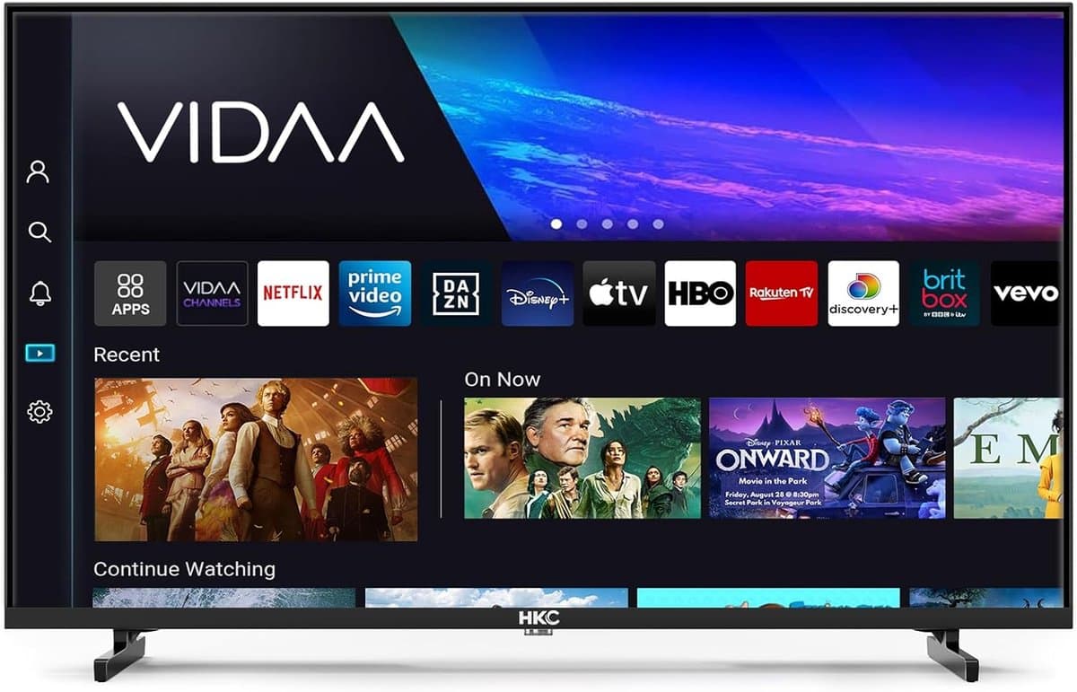 Smart TV - Randloze Monitor - Entertainment Thuis - Ingebouwde Wifi Bluetooth - 32 Inch 80cm - Zwart — afbeelding 1