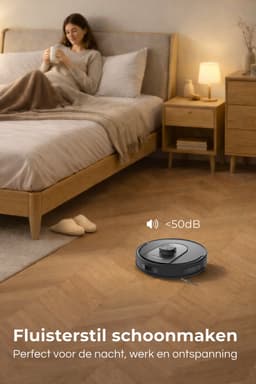 MYBOT X10 PRO - Robotstofzuiger Met Dweilfunctie - 6000PA Zuigkracht - Ideaal voor Huisdierharen – Laad- & Leegstation – LiDAR Navigatie — thumbnail 3