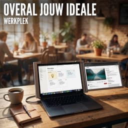 Portable Monitor Link 15.6" - Full HD IPS - 1-Kabel - Draagbare monitor voor laptop - Extra scherm laptop - Incl. Draagtas — thumbnail 9
