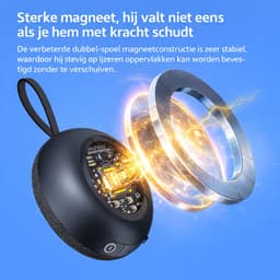 Mini Bluetooth Speaker Draadloos – Portable Waterproof IPX5 Speaker – 6W Stereo Geluid – Bluetooth 5.3 – Magnetische Muziek Box – TF Kaart MP3 – Compacte Speaker voor Smartphone, Laptop en Tablet-Zwart — thumbnail 5