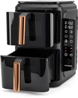 Hyundai Electronics - Dubbele Stack Airfryer - 2×5.2L - 2300W - Digitaal Bedieningspaneel — thumbnail 3