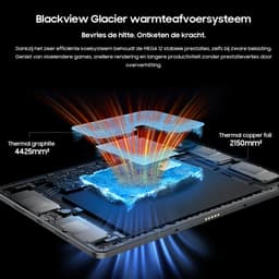 Blackview MEGA 12 - Tablet - Gaming Tablet - Android 16 - 12.2 inch - 36GB RAM - 256GB ROM - 5G Tablet - 10000mAh - Gouden — thumbnail 3