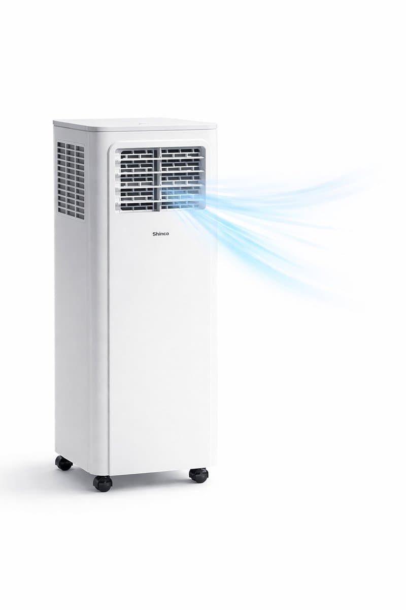 CYRO - Airconditioner - Luchtkoeler - Mobiele Airco voor Slaapkamer - Mini Airco - Ventileren - Ontvochtigen - 18 m² - Wit — afbeelding 1