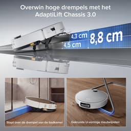 Roborock Saros 20 Sonic–Robotstofzuiger Met Dweilfunctie-VibraRise 5.0 dweilsysteem 4000 Trillingen/min-Digitale motor 36000 Pa&dubbel antiklitsysteem-AdaptiLift Chassis 3.0-Reactieve AI 3.0 obstakelherkenning-Pakt moeiteloos dikke tapijten aan,Wit — thumbnail 2