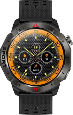 Knobbout Outdoor GPS Smartwatch – 1.43” AMOLED Scherm (466×466) – Bluetooth Bellen – Always-On Display (AOD)-Dubbele Frequentie + 6-Satelliet Locatie – Kompas, Hoogtemeter, Barometer – 100+ Sportmodi – IP68 Waterdicht – 10 Dagen Batterijduur- Zwart — thumbnail 4