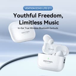 Vention Tws Draadloze Hoofdtelefoon Voor Smartphone Tablet Laptop Wit Echo — thumbnail 9