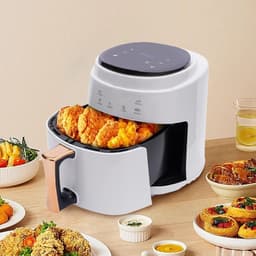 MIRA® Mini Airfryer - Airfryer - Heteluchtfriteuse - Compact - Wit - ‎26cm x 25cm x 30cm — thumbnail 3