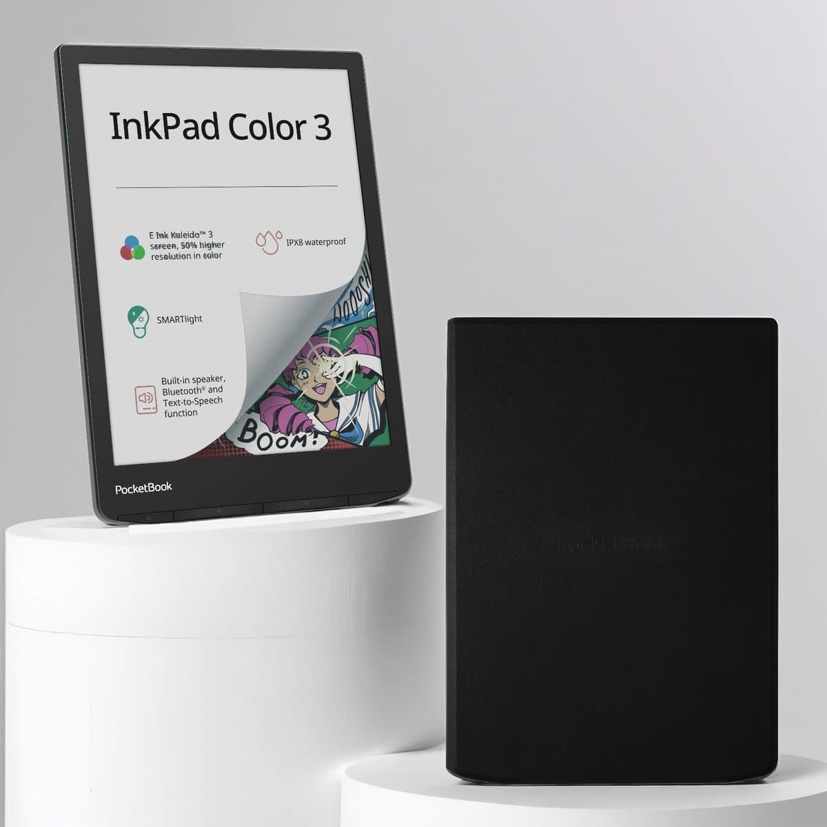 PocketBook InkPad Color 3 + Zwarte Flip Cover - Voordeelbundel — afbeelding 1