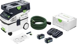 Festool CTMC MIDI I-Basic accu mobiele stofafzuiger 36 V ( 2x 18 V ) stofklasse M + 2x accu 5.0 Ah + dubbele lader + systainer — thumbnail 1