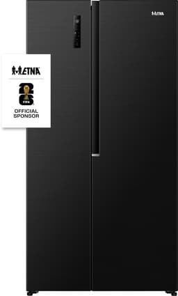 ETNA AKV5178ZWA - Amerikaanse koelkast - No-Frost - 178 cm hoog - 544 liter - Energielabel E - Invriesvermogen 10 kg/24u - Geluidsniveau 39 dB - LED Display - SuperCool - FastFreeze - Deuralarm - Interter Compressor - Multi Airflow - Energy Saving — thumbnail 1