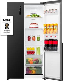 ETNA AKV5178ZWA - Amerikaanse koelkast - No-Frost - 178 cm hoog - 544 liter - Energielabel E - Invriesvermogen 10 kg/24u - Geluidsniveau 39 dB - LED Display - SuperCool - FastFreeze - Deuralarm - Interter Compressor - Multi Airflow - Energy Saving — thumbnail 14
