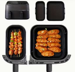 2-Pack Anti-aanbak Siliconen Bakplaat voor Philips NA350-3000 | Makkelijk Schoon te Maken, Geschikt voor Airfryers, Ovens en Magnetrons — thumbnail 2
