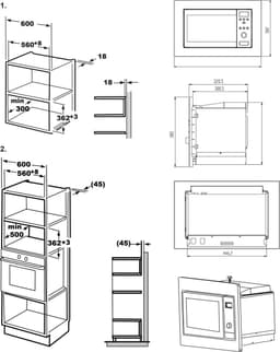 BEKO MOB17131X - Inbouwmagnetron - RVS — thumbnail 2