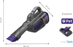 BLACK+DECKER 18V 2.0Ah (36Wh) PET Kruimeldief, gemotoriseerde borstel voor dierenhaar - BHHV520BFP-QW — thumbnail 2