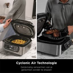 Ninja AG301EU - 2-in-1 Grill & Hetelucht Friteuse 5,7 liter - Grijs/Zwart — thumbnail 2