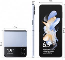 Samsung Galaxy Z Flip 4 - 128GB - 5G - Blue — thumbnail 11