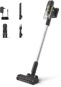 Philips Steelstofzuiger Draadloos XC3033/01 - Zuigmond met LED verlichting - Zonder Zak - Met Kruimeldief - Batterijduur tot 60 min - Lichtgewicht - Zwart — thumbnail 1