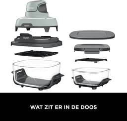 Ninja CRISPi 4-in-1 compact glazen kooksysteem - Airfryer, Roast, Recrisp, Keep Warm - Inclusief twee glazen schalen van 3.8L en 1.4L en bijpassende deksels - 2 Crisper-Plates - Groen - FN101EUSG — thumbnail 7