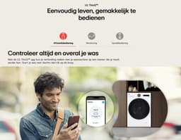 LG F4WX801YB wasmachine Voorlader 11 kg 1350 RPM Zwart — thumbnail 5