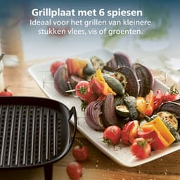 Philips Grill Set Airfryer Accessoire - HD9959/00 - Geschikt voor Philips - Grillplaat met 6 spiesen — thumbnail 3