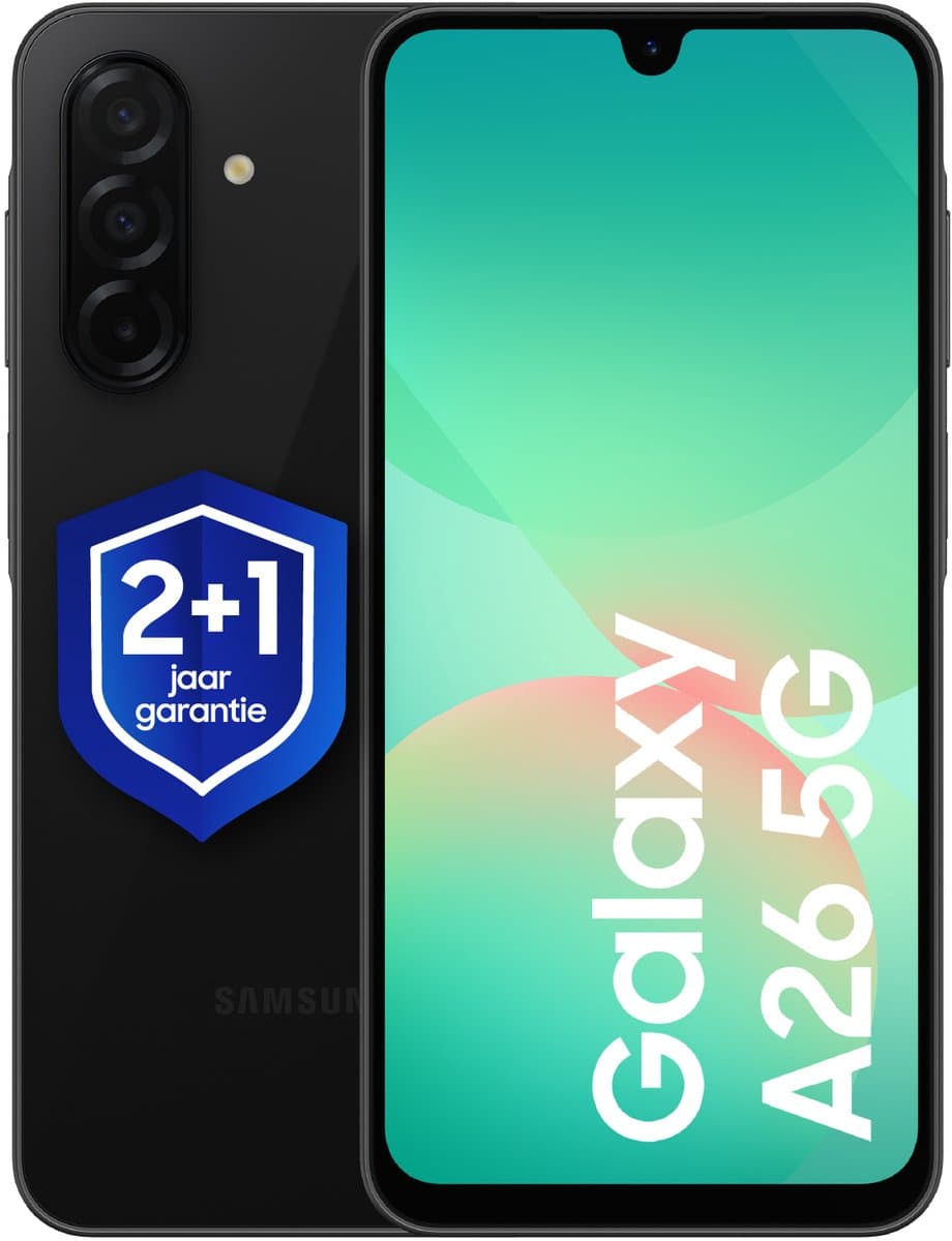 Samsung Galaxy A26 5G - 256GB - Black + 1 jaar extra garantie — afbeelding 1