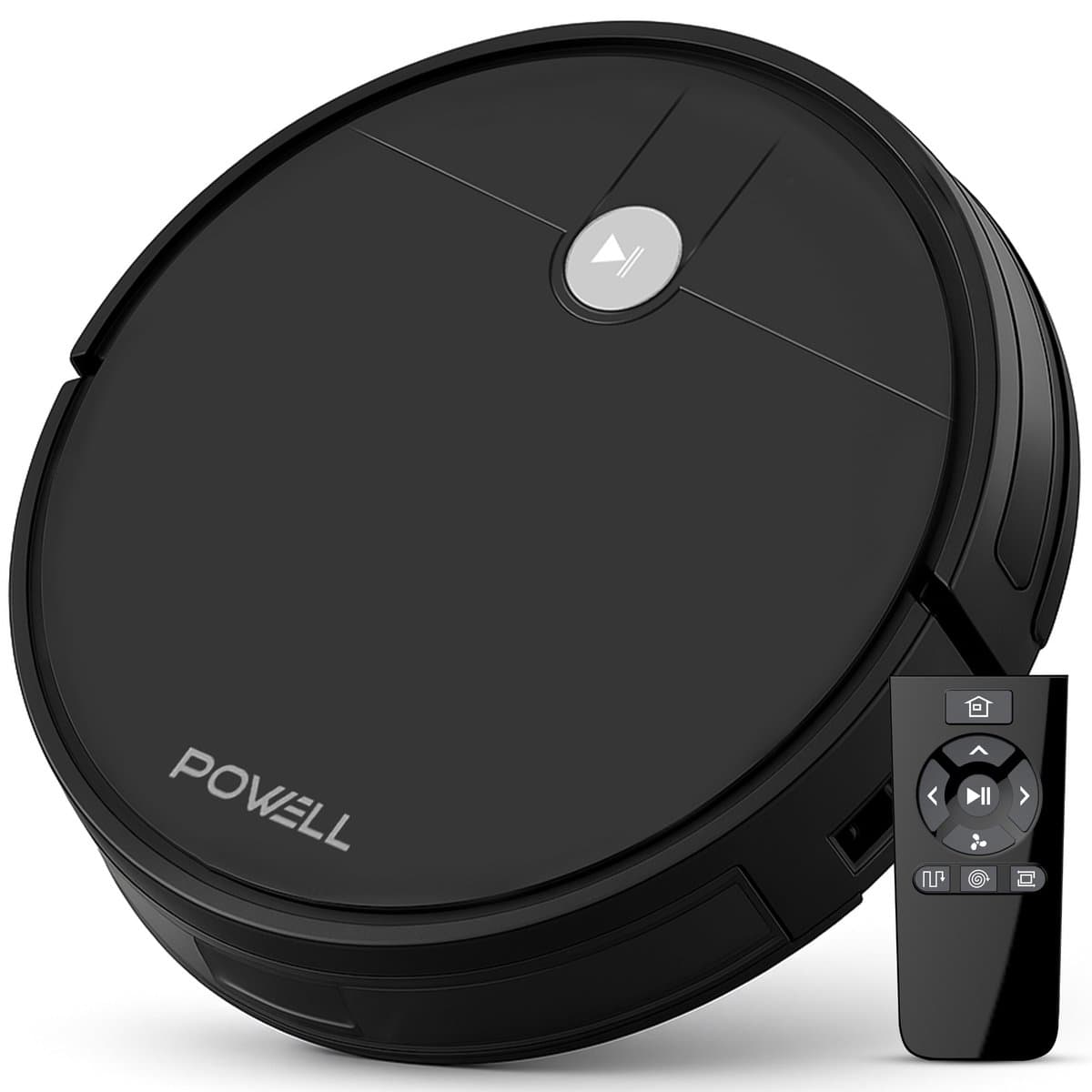 Powell Robotstofzuiger - Robotstofzuiger met Dweilfunctie - Robotstofzuiger met Laadstation - Robot Stofzuiger - Dweilrobot - Zwart — afbeelding 1