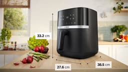 Bosch MAF462B0 Airfryer - Serie 4 - 6,1L - Ontdooifunctie - Dual heating - Warmhoudfunctie - 7 programma's - Tot 4 personen - Zwart — thumbnail 6