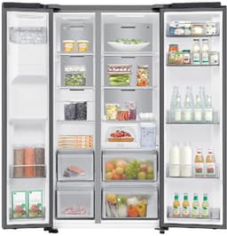 Samsung RS70F65KEF - Amerikaanse Koelkast - Vrijstaand - Zwart - Smart things - No Frost - 36 dB - Water dispenser - IJsmaker - IJsblokjesautomaat — thumbnail 3