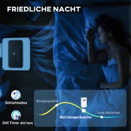 HOMCOM-Mobile Klimageräte aus ABS-Kunststoff, Stahl Weiß — thumbnail 4
