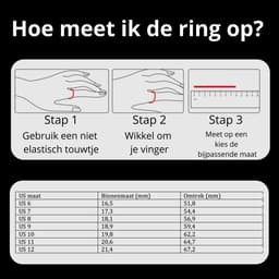 Lacardia Smart ring - Slimme ring - Zwart - Maat 11 - Beschikbaar voor android en IOS - Eigen app - Unisex voor Dames & Heren — thumbnail 4