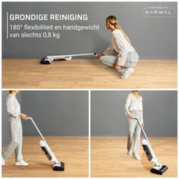 Rowenta X-Clean 10 GZ7540 - 2-in-1 Vloerreiniger - Stofzuiger & dweil in 1 - 60 min gebruikstijd - Zelfreiniging & droging — thumbnail 3