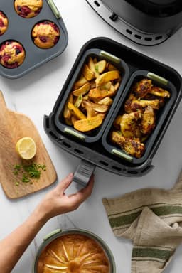 Lékué Airfryer Ovenschaal ø 20 cm - Glas - Transparent — thumbnail 5