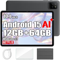 OSCAL Tablet Pad 30 WIFI - Doke AI - 12GB RAM - 64GB ROM - 6600 mAh - 10.1 Inch - Android 15 - Widevine L1 - 1080P FHD - Grijs — thumbnail 1
