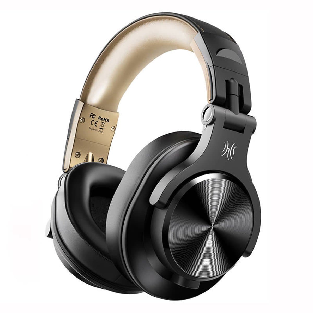 OneOdio Fusion A70 Zwart/Goud – Draadloze Over-Ear Koptelefoon – DJ & Studio – Hi-Res Audio — afbeelding 1