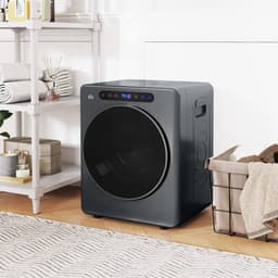 HOMCOM Wasdroger Roestvrij staal, ABS 49L x 43B x 61H cm Grijs — thumbnail 9