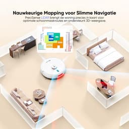 Teendow D20S Max+ Robotstofzuiger & Vachtverzorging Huisdieren – Complete Groomingkit - 3L Zelfledigend Dock, 6000Pa, Dweilfunctie, PreciSense LiDAR, App & Spraakbediening — thumbnail 12