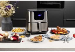 Princess Digitale Airfryer Deluxe XXL 182060 – Heteluchtfriteuse - 5.5 liter - 8 voorgeprogrammeerde programma’s - Inclusief airfryer mandje - RVS — thumbnail 4