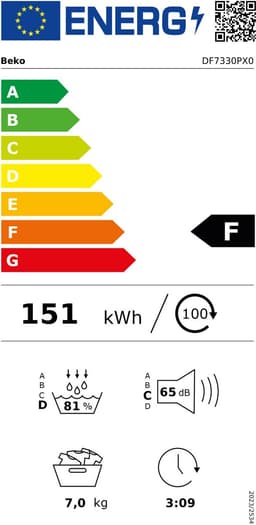 Beko DF7330PXO - Warmtepompdroger - NL/FR — thumbnail 2