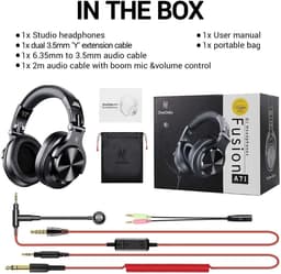 OneOdio Wired Fusion A71M Zwart – Koptelefoon met Microfoon – Inklapbaar – Muziek | Studio | DJ — thumbnail 7