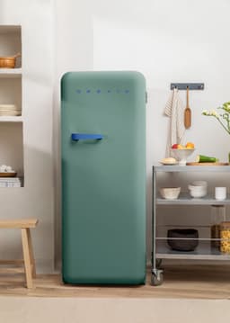 CREATE - Koelkast in retrostijl - Sage - Handvat Kobaltblauw - FRIDGE RETRO 281L — thumbnail 5