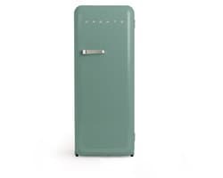CREATE - Koelkast in retrostijl - Sage - Handvat Zilver - FRIDGE RETRO 281L