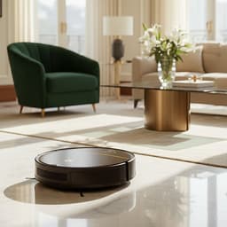 AG6100 Robotstofzuiger met Dweilfunctie - 120minuten - Met Oplaadstation - Robotstofzuigers - Huisdieren - met Dweil - Luxe Robotstofzuiger - Dweilrobot - Automatisch opladen - App of afstandsbediening te gebruiken - 2500Mah - Stripe Design — thumbnail 4