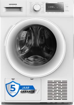 Heinner Warmtepompdroger - 8 KG - Wasdroger - 16 Programma's - Antikreukfunctie - LED display - Wit — thumbnail 1